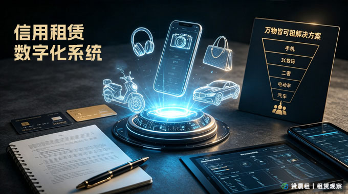 消费类设备信用租赁数字化系统｜手机3C二奢万物免押租赁全赛道解决方案